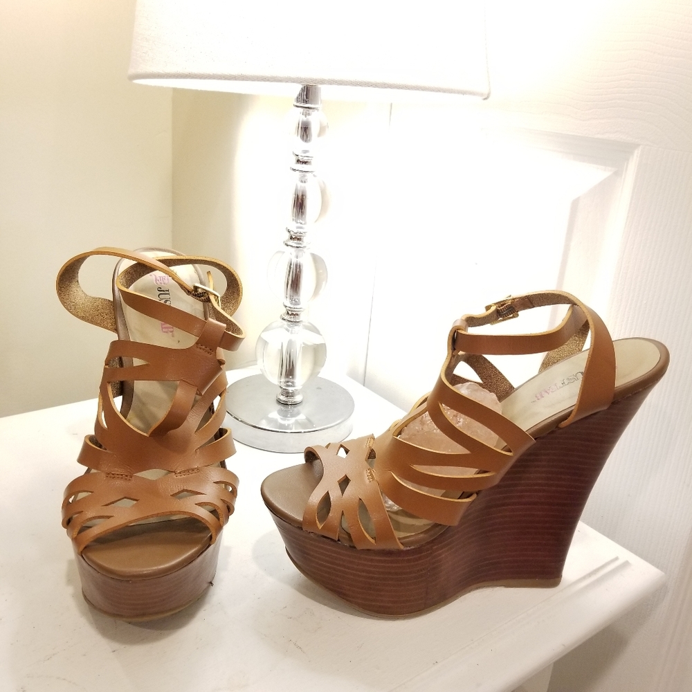 Just Fab womens dress wedges heels